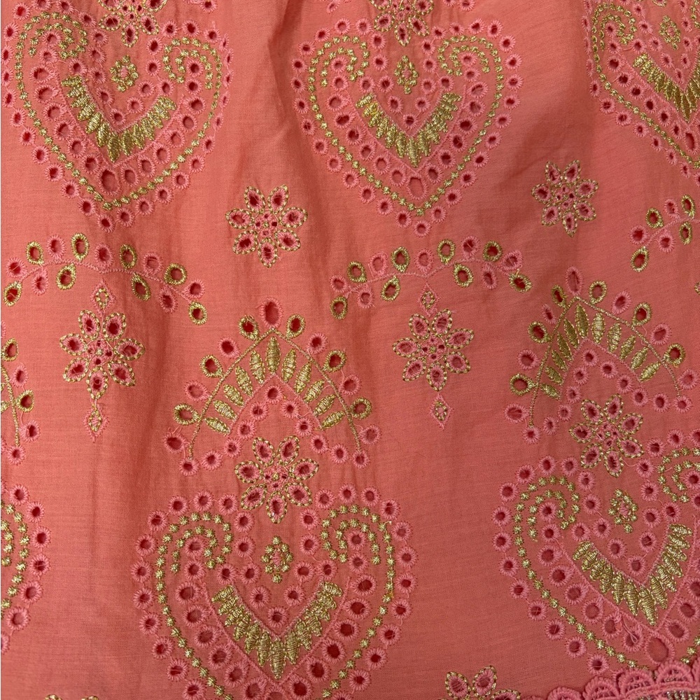 Boston Proper Coral Maxi Skirt with Embroidery - Picture 4 of 9